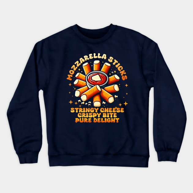 mozzarella sticks Crewneck Sweatshirt by AOAOCreation